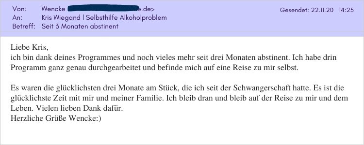 Kris Wiegand Erfahrung l Kurs Endlich Alkoholfrei! l