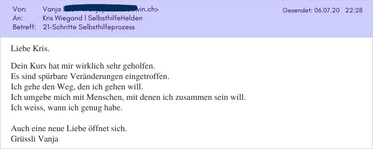 Kris Wiegand Erfahrung l 21-Schritte Selbsthilfekurs l